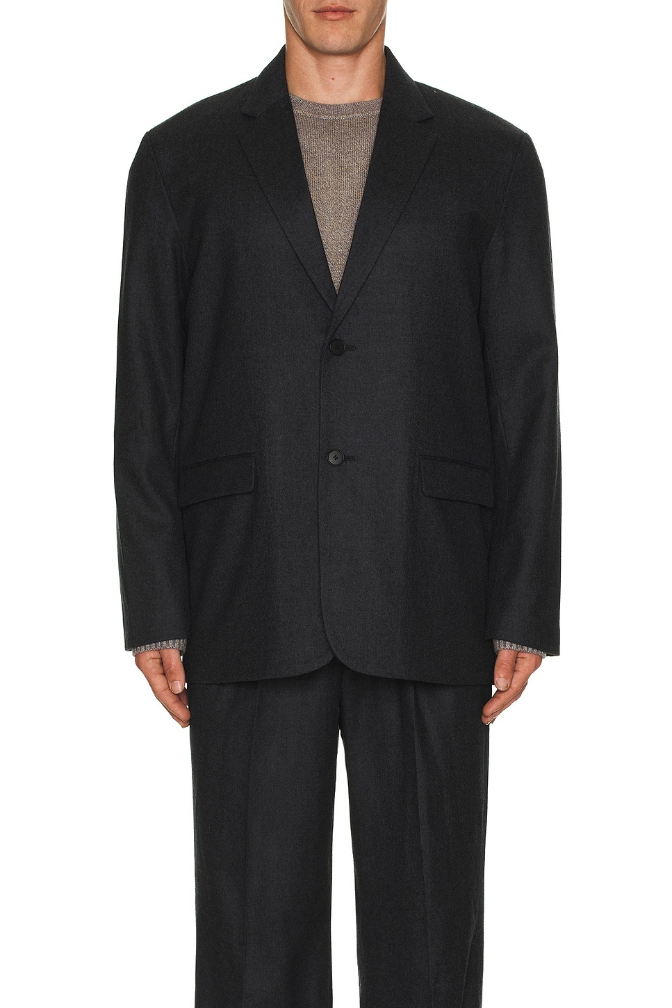 Wool Saxony Tailored Jacket - 3