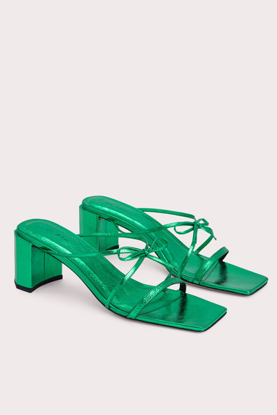 BY FAR June Clover Green Metallic Leather outlook