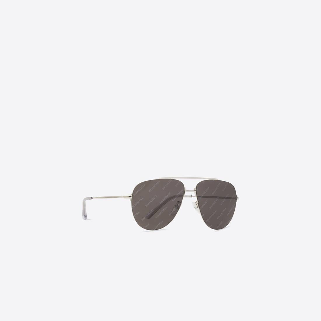 Invisible Aviator Sunglasses in Silver/black - 3