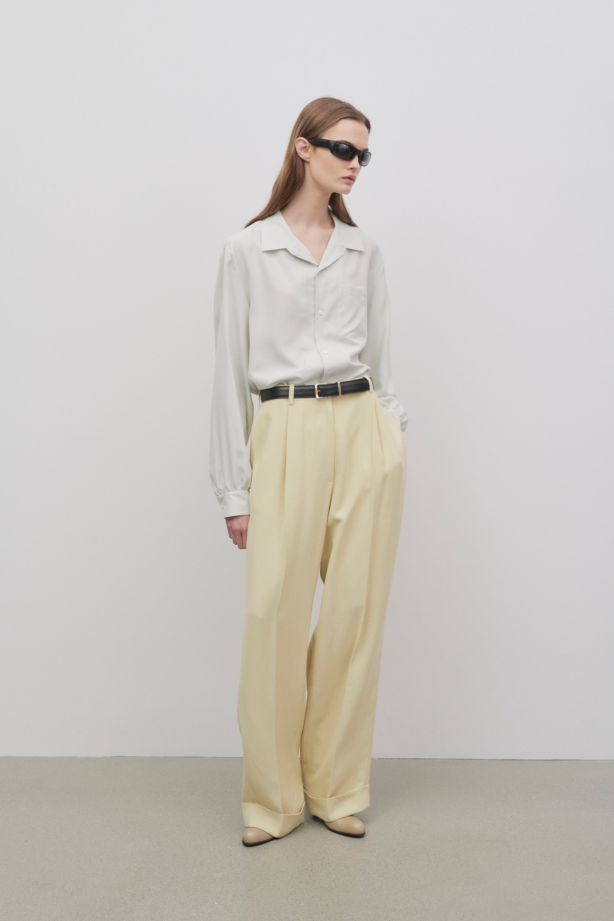 Tor Pant in Viscose, Cotton and Silk - 3
