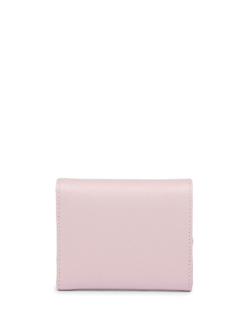 Prada triangle-logo Saffiano leather wallet outlook
