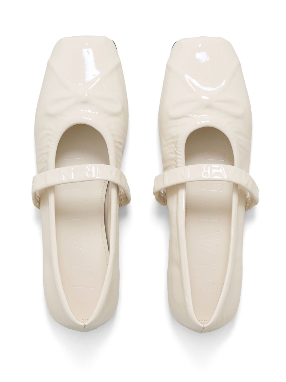 patent-leather ballerina shoes - 4