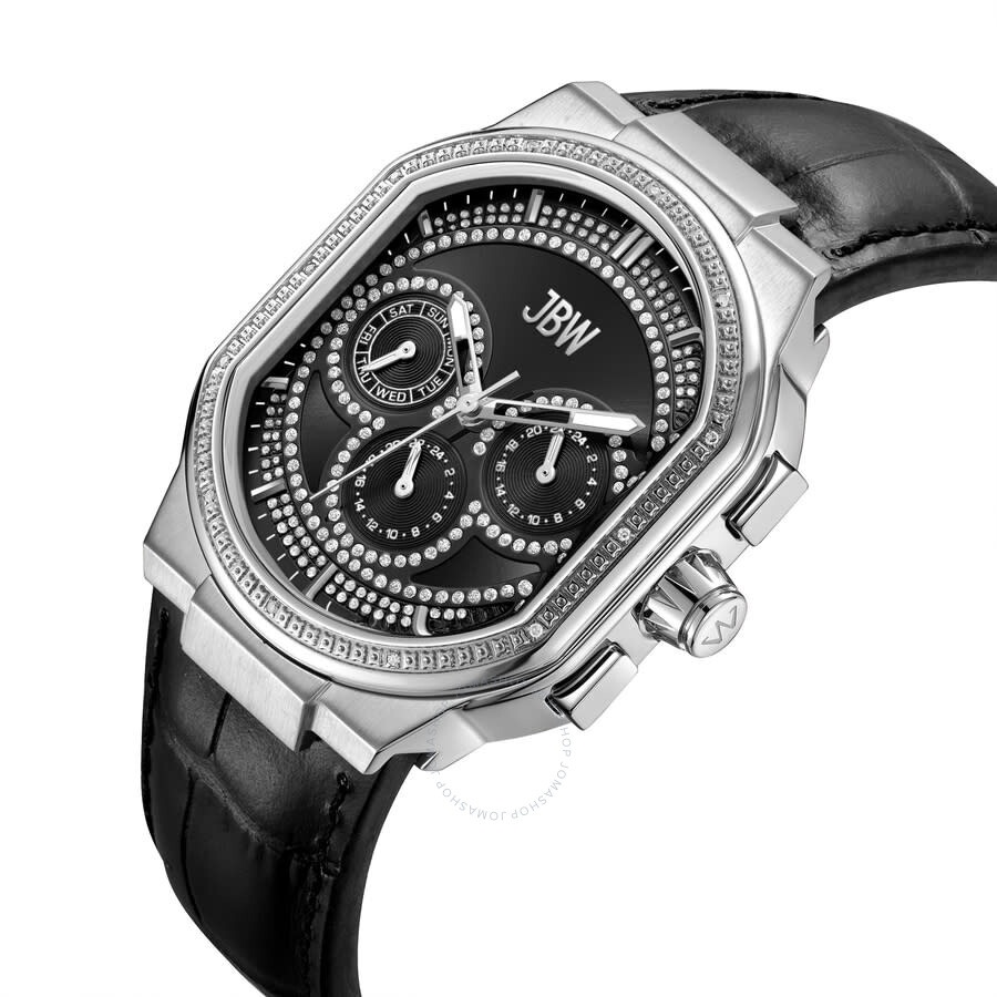 Jbw - JBW Orion Collection GMT Automatic Black Dial Men's Watch J6408C - 2