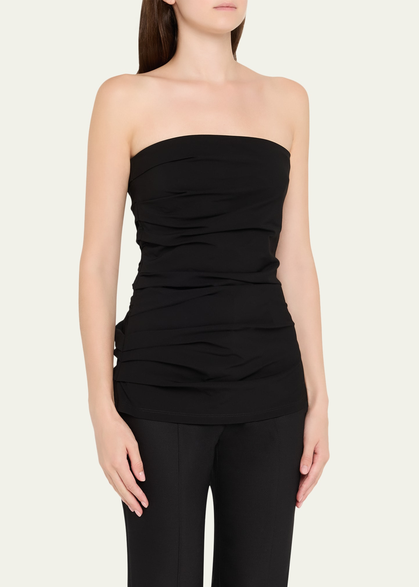 Lena Strapless Draped Bi-Stretch Top - 4