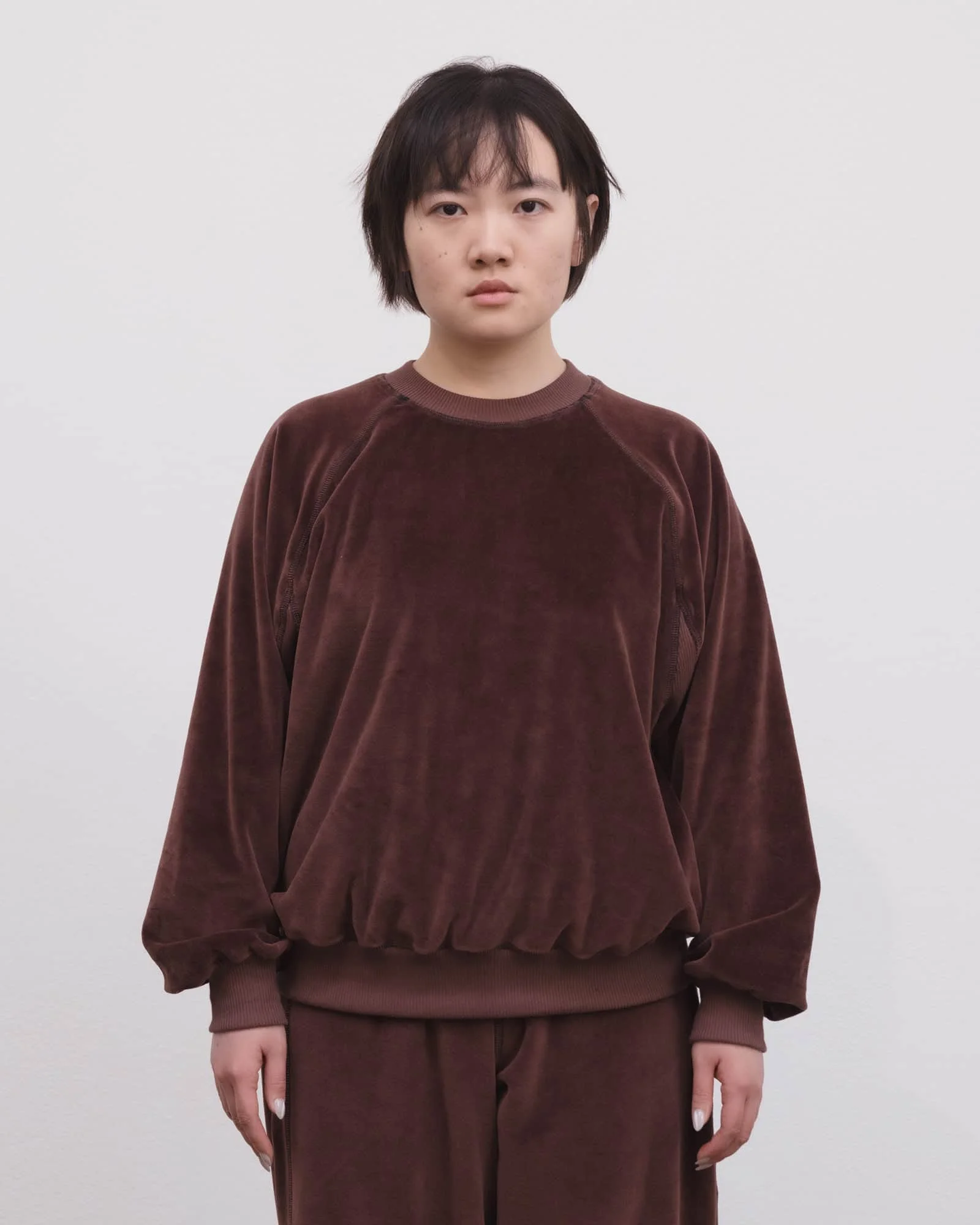 Fold Sweatshirt - Organic Cotton Velour - 1