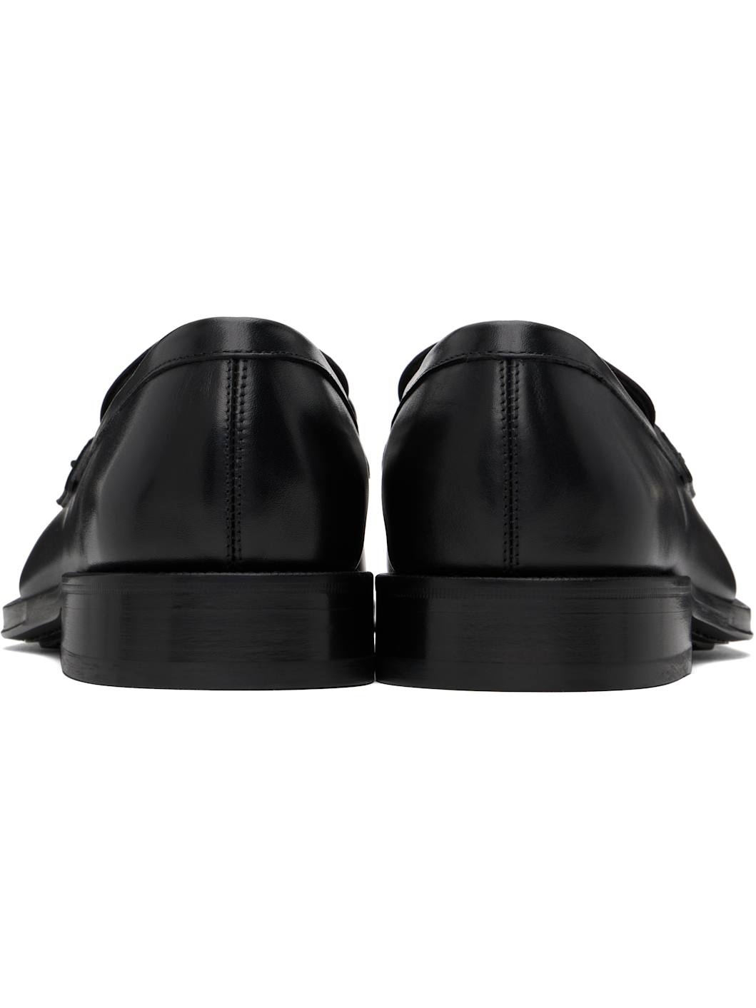Black Gancini Ornament Loafers - 2