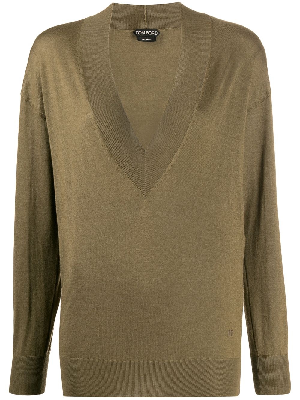 deep v-neck jumper - 1