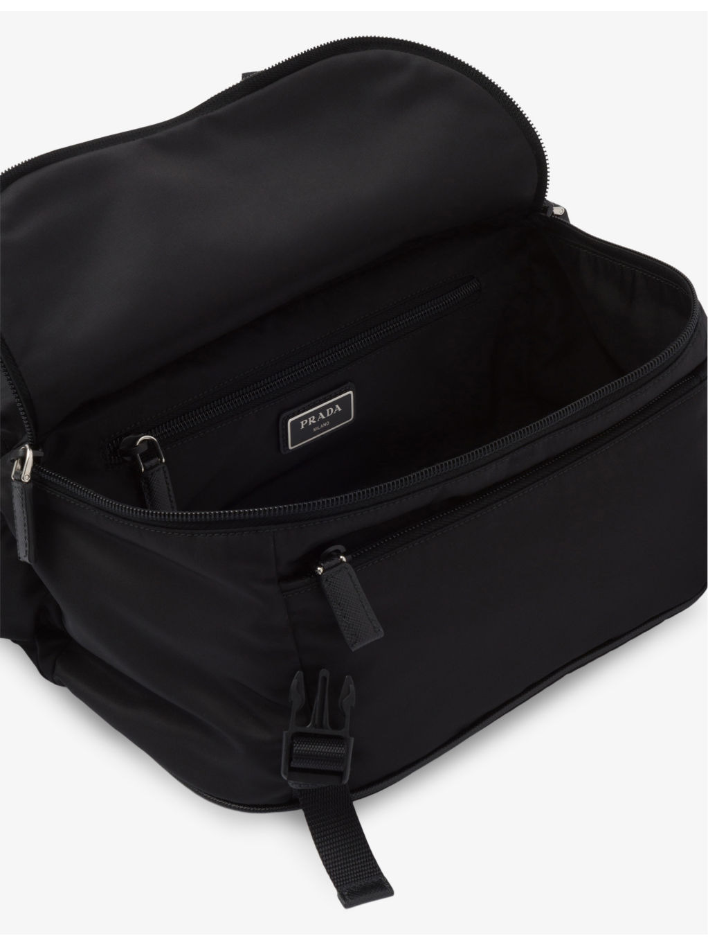 Re-Nylon leather and recycled-nylon shoulder bag - 4