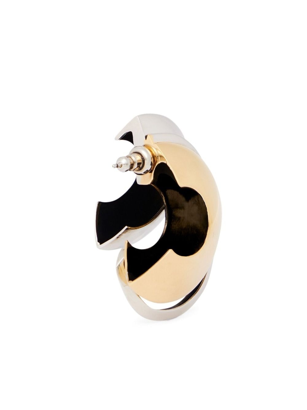 Accumulation faceted single earring - 3