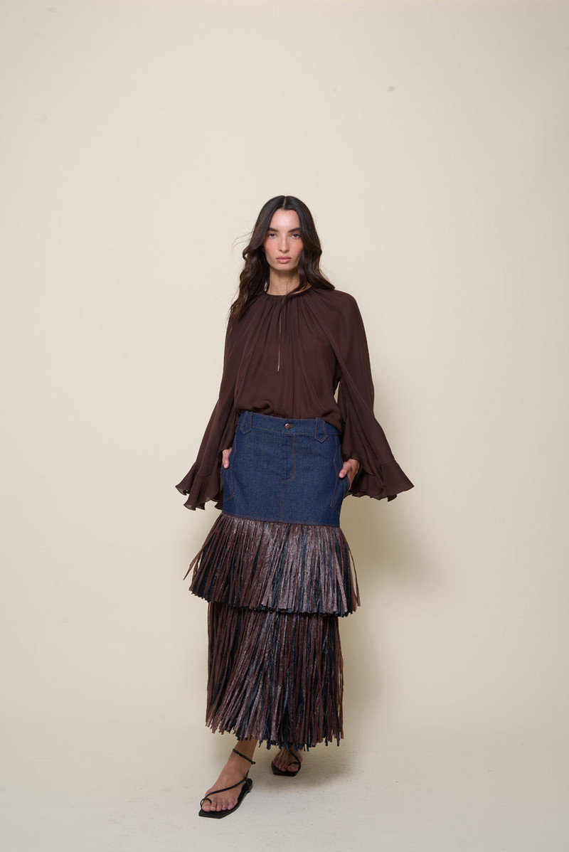 Johanna Ortiz La Bohemia Top outlook