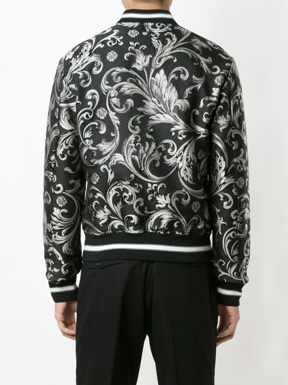 Baroque-print bomber jacket - 4