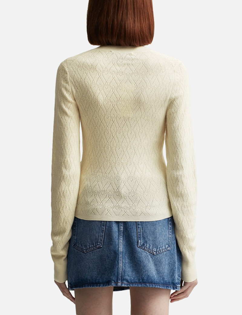 AMI DE COEUR POINTELLE CREW NECK SWEATER 3