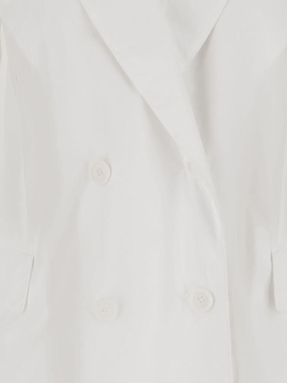 double-breasted cotton blazer - 3
