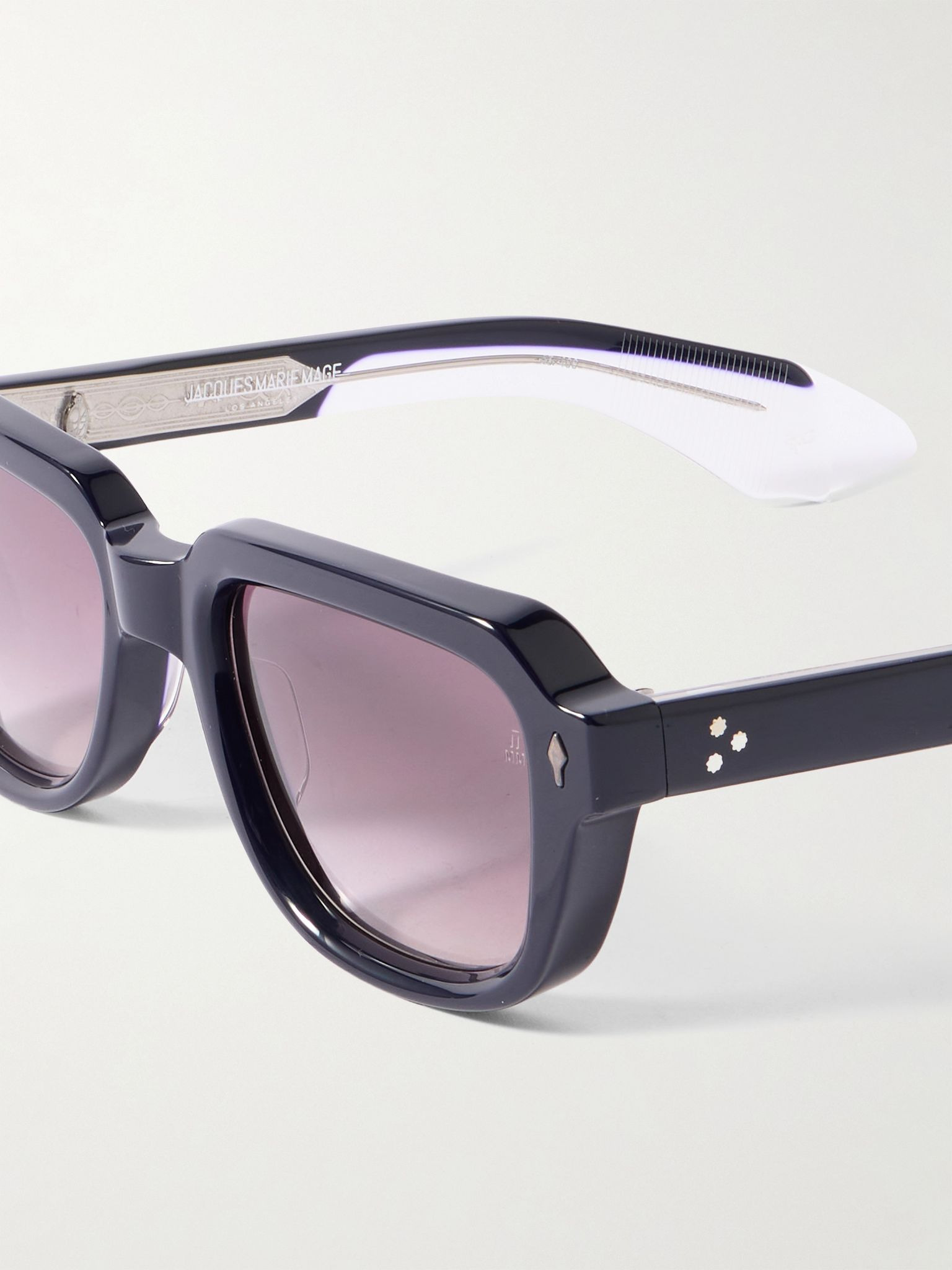Taos Square-Frame Acetate Sunglasses Blue - 3