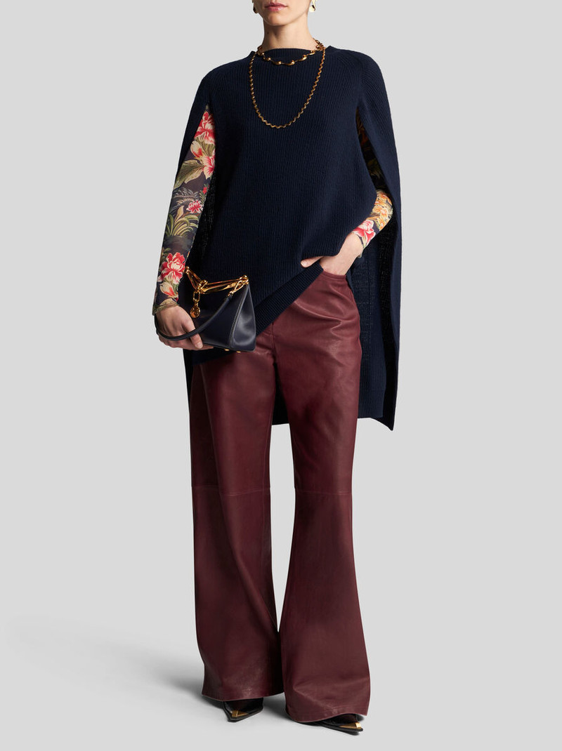 Etro WOOL AND CASHMERE CAPE TOP outlook