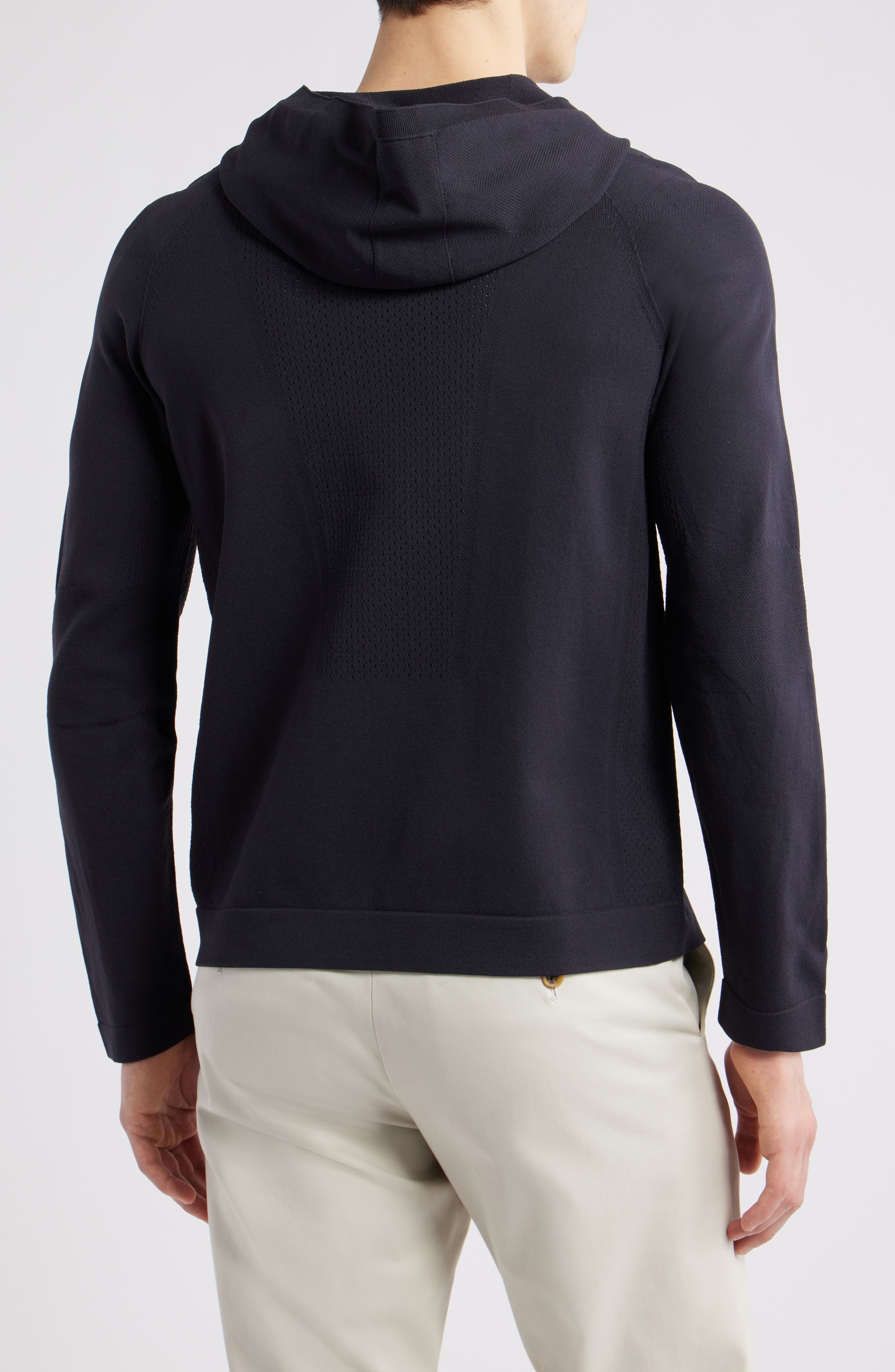 BOSS Seamless Tech Hoodie in Dark Blue at Nordstrom - 2