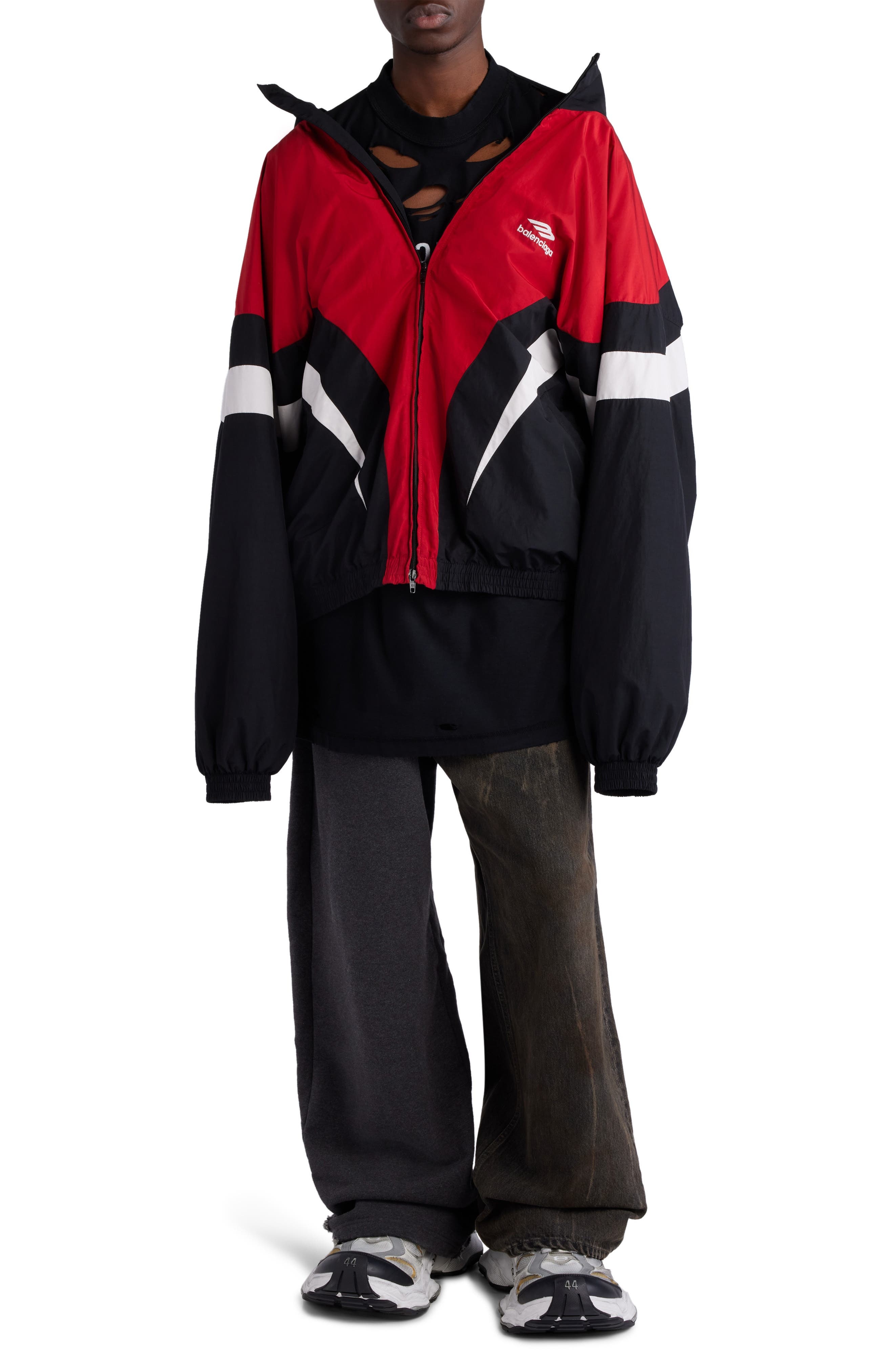 3B Sports Icon Off the Shoulder Track Jacket - 2