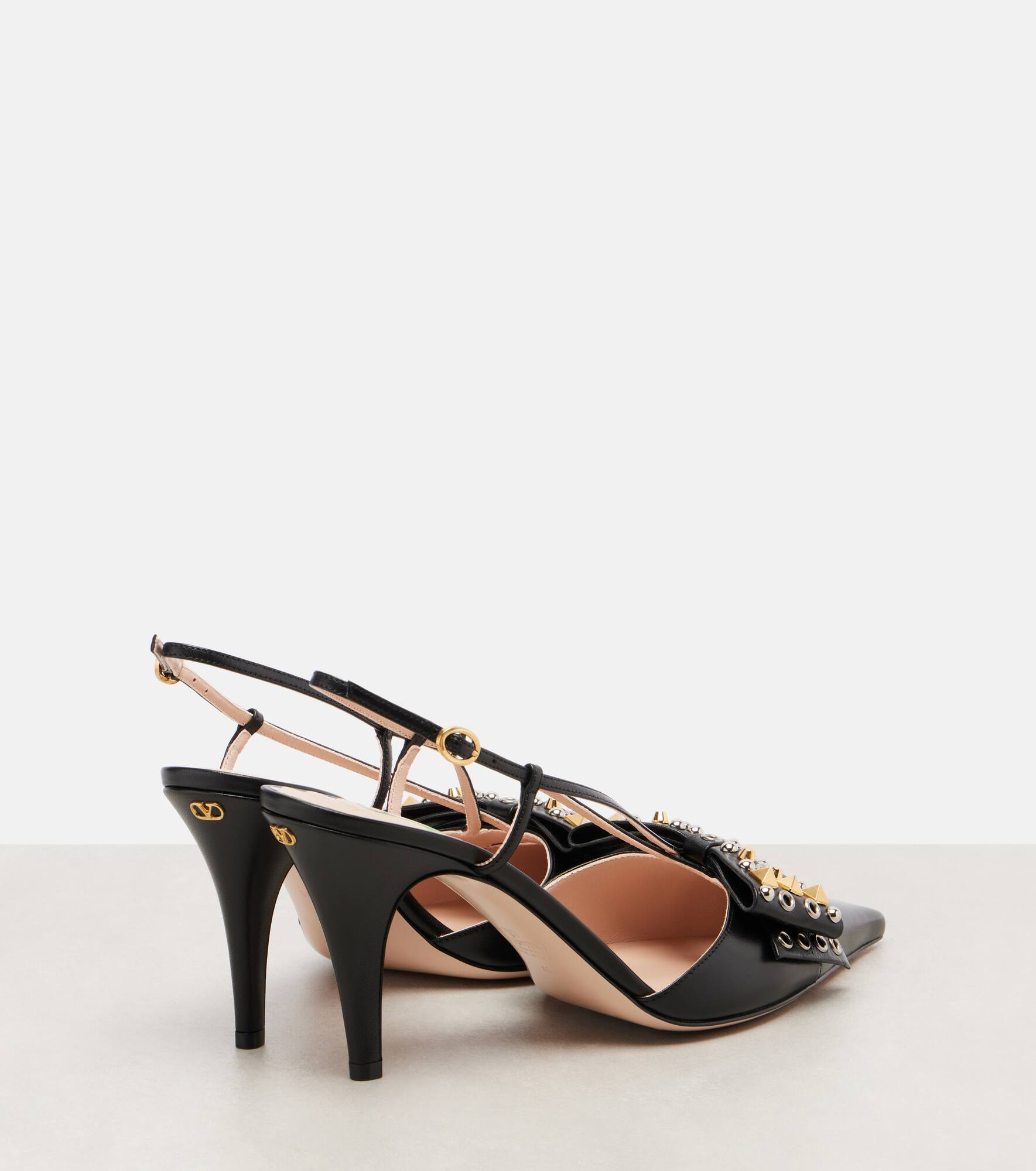 Bowow 85 studded leather slingback pumps - 2