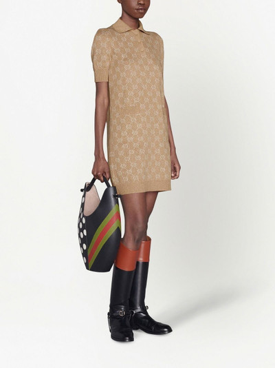 GUCCI GG-jacquard polo dress outlook