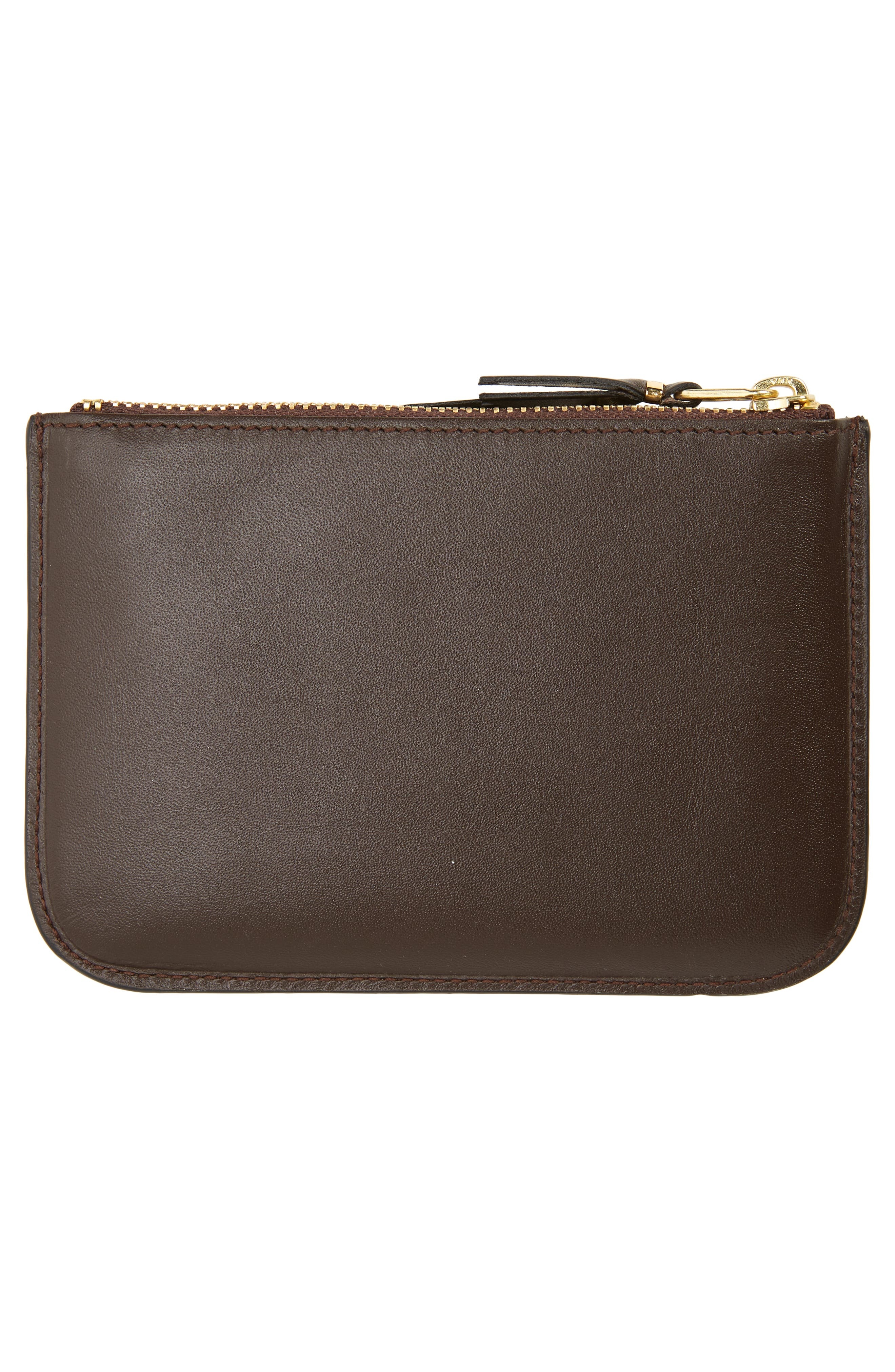 Outside Pocket Two-Compartment Leather Wallet - 4