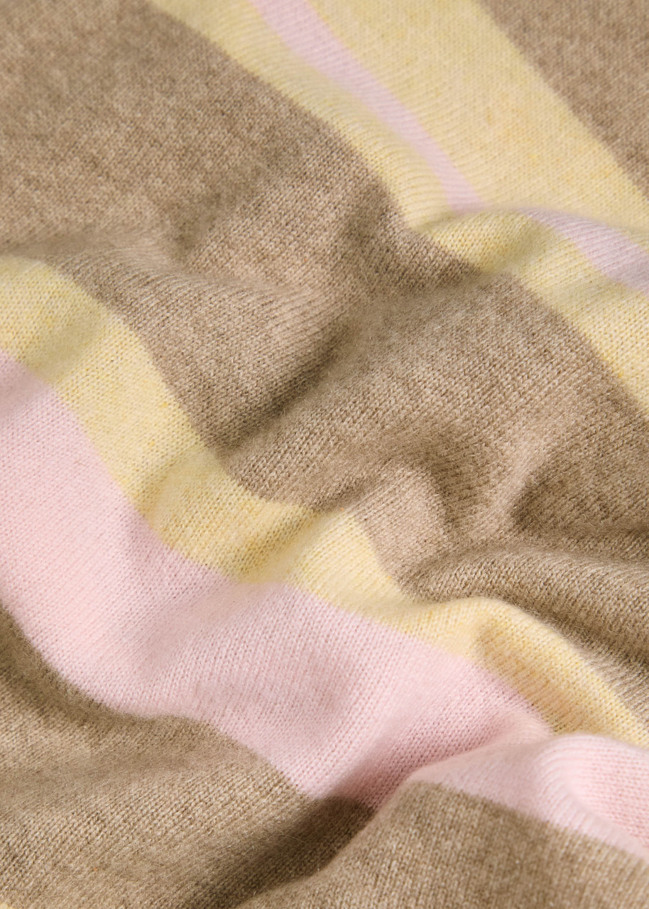 Guest In Residence Collegiate Striped Cashmere Polo - 5