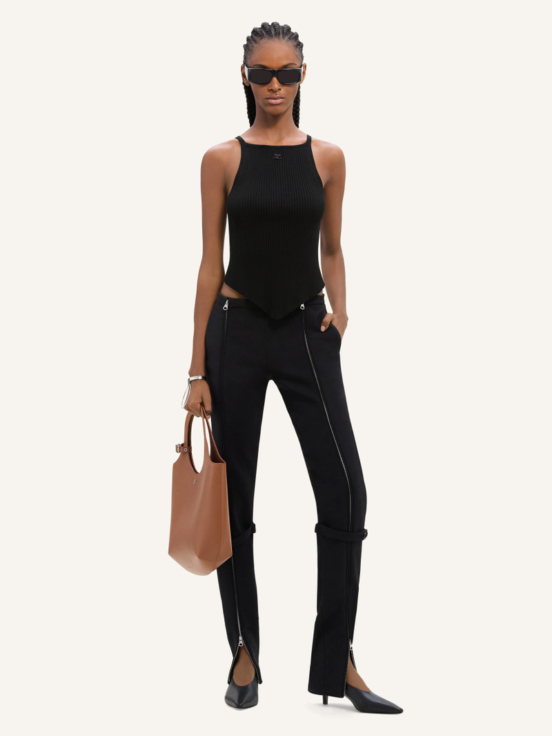 courrèges POINTY RIB KNIT TANK TOP outlook