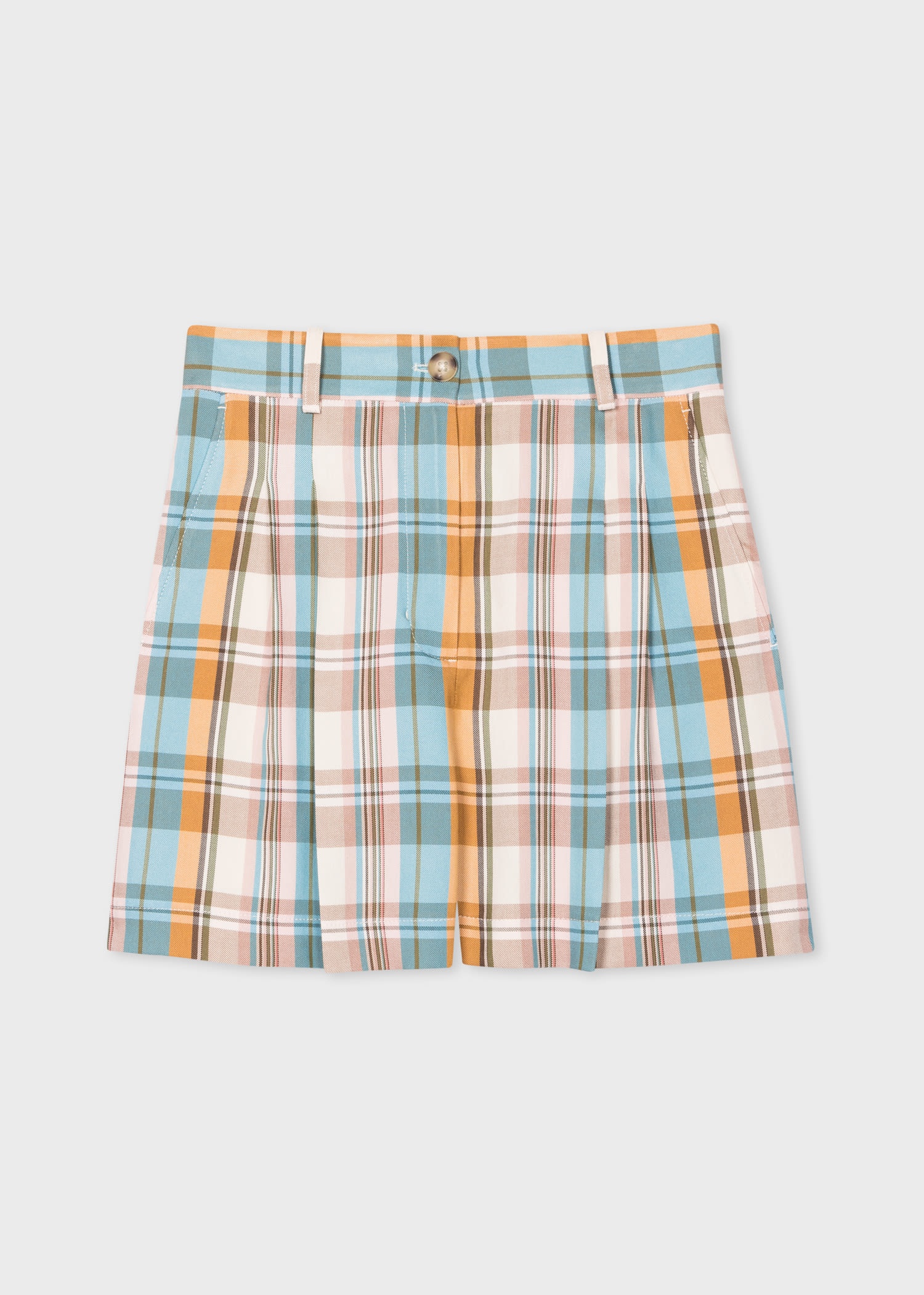 Multi Colour Check Shorts - 1