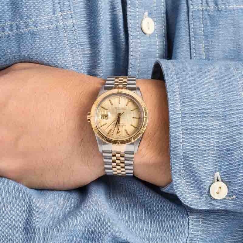 Rolex Datejust 16253 Champagne Tapestry Dial - 5