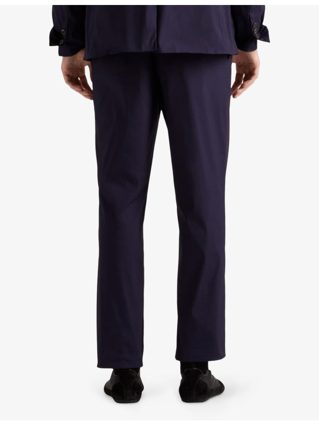 Slim-Fit Stretch-Poplin Trousers - 4