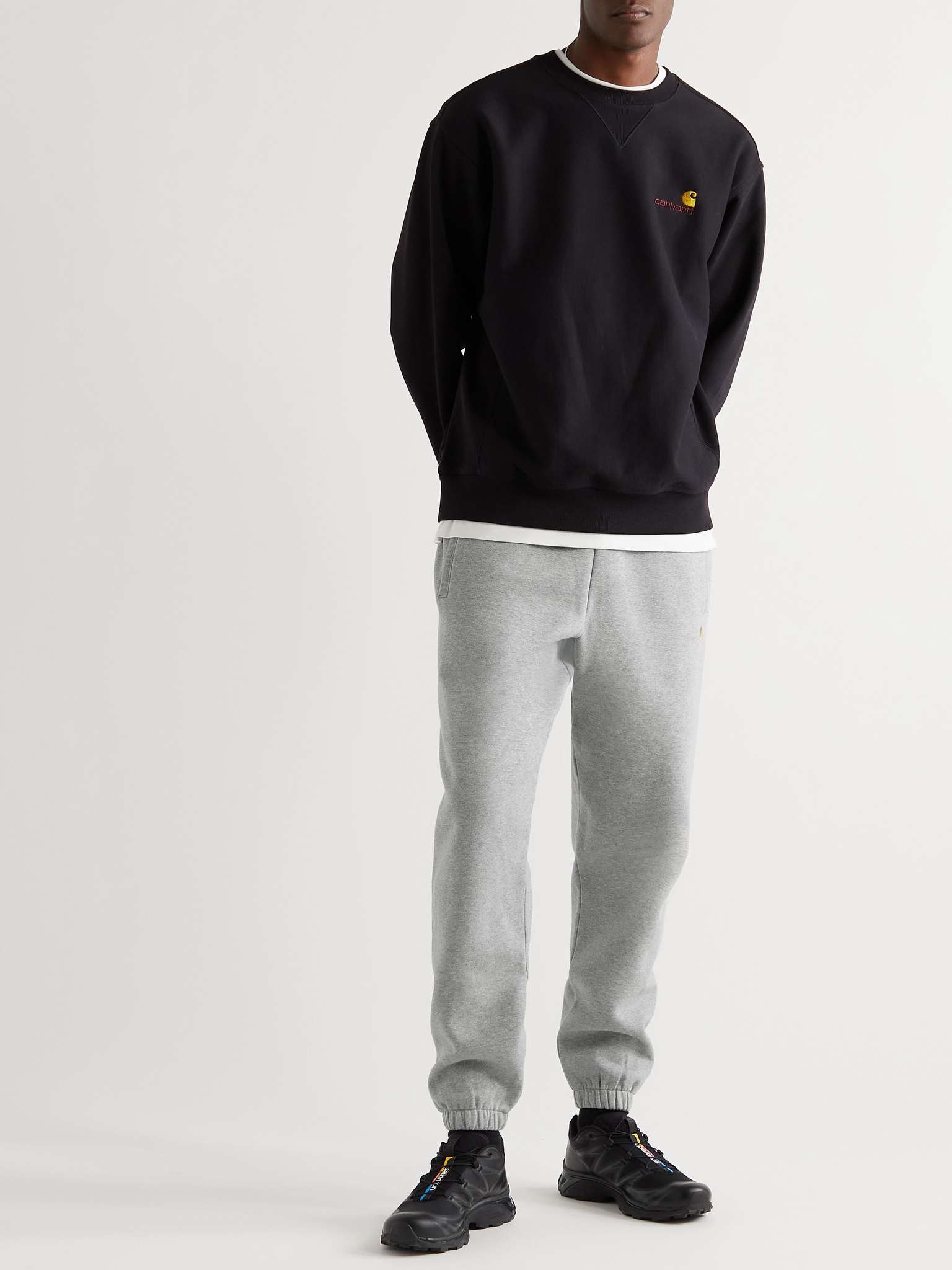 Chase Tapered Logo-Embroidered Cotton-Blend Jersey Sweatpants - 4