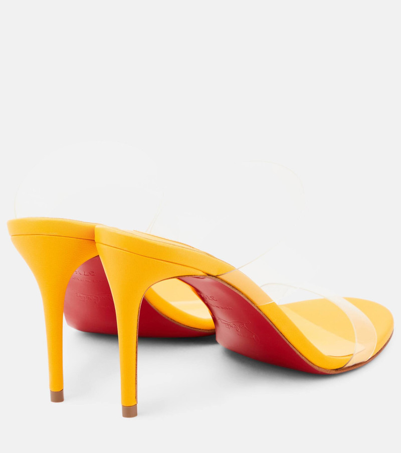 Christian Louboutin Just Nothing 85 PVC mules outlook