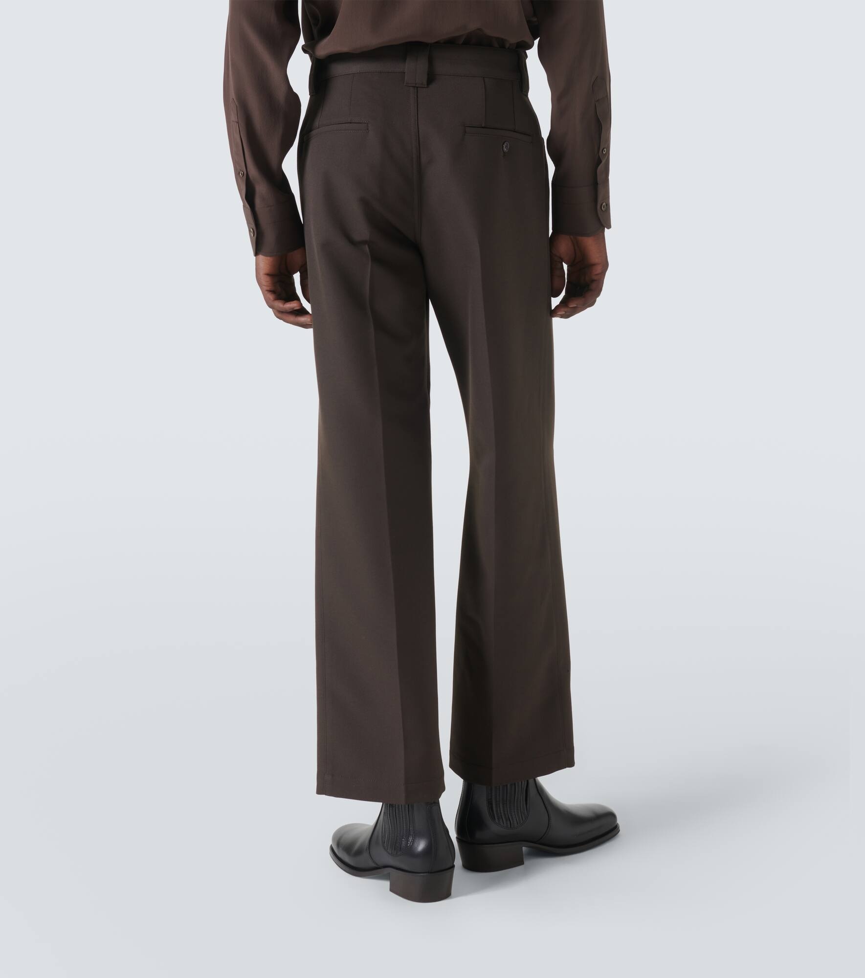 Gabardine straight pants - 4