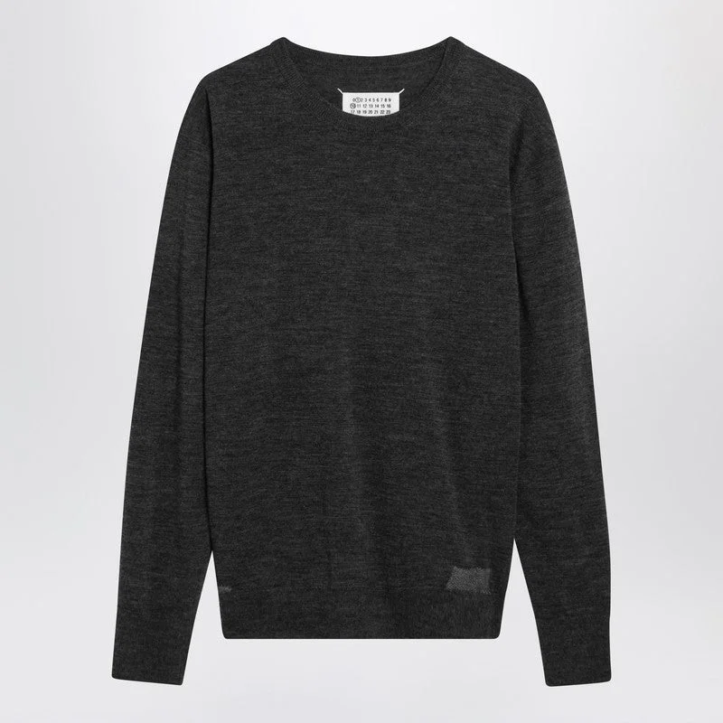 Maison Margiela Grey Wool-Blend Sweater Men - 1