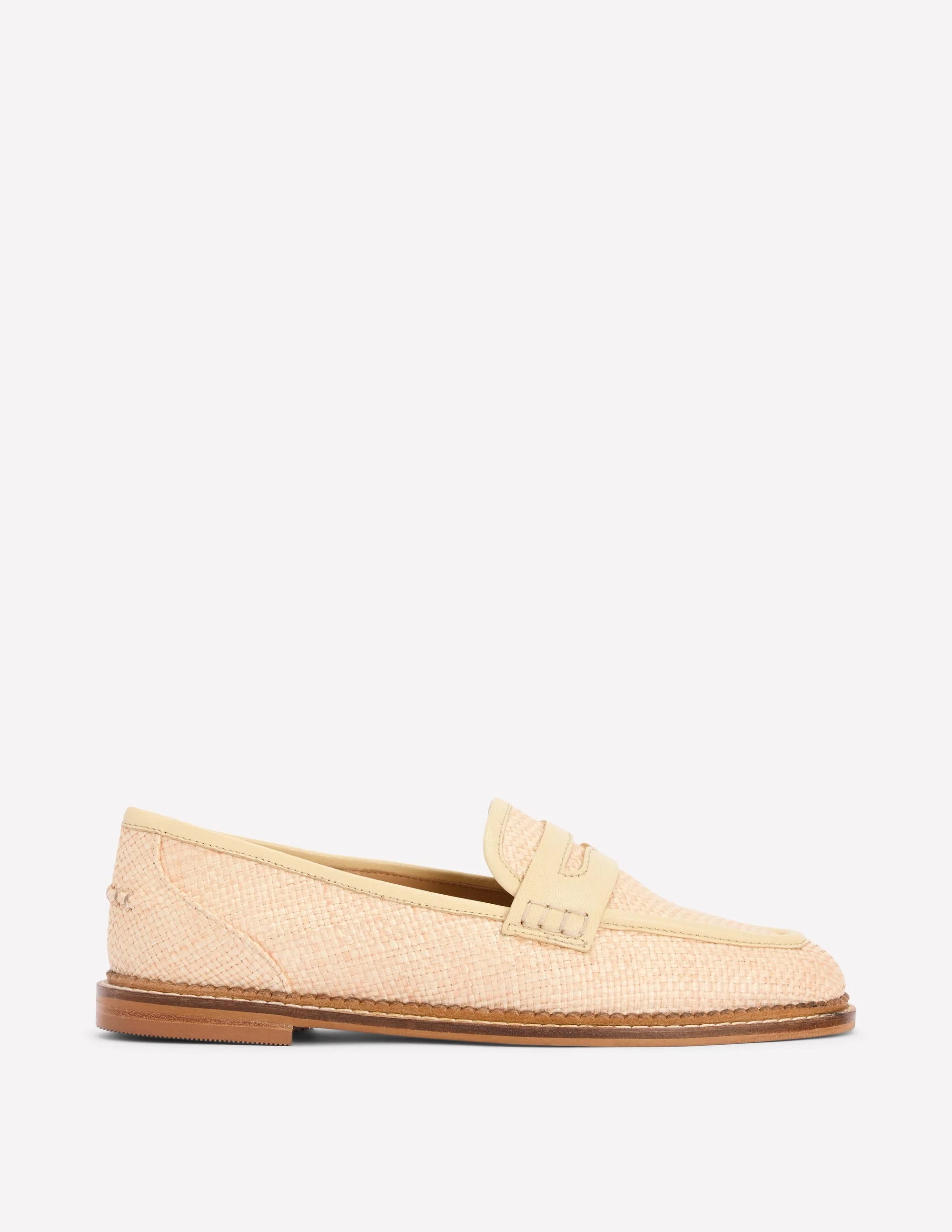 Nya Penny Loafers-Natural - 1