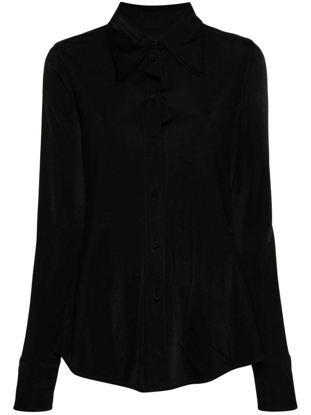 oversized collar shirt - 1