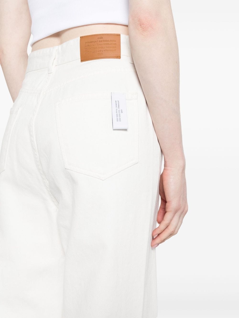 high-rise wide-leg jeans - 5