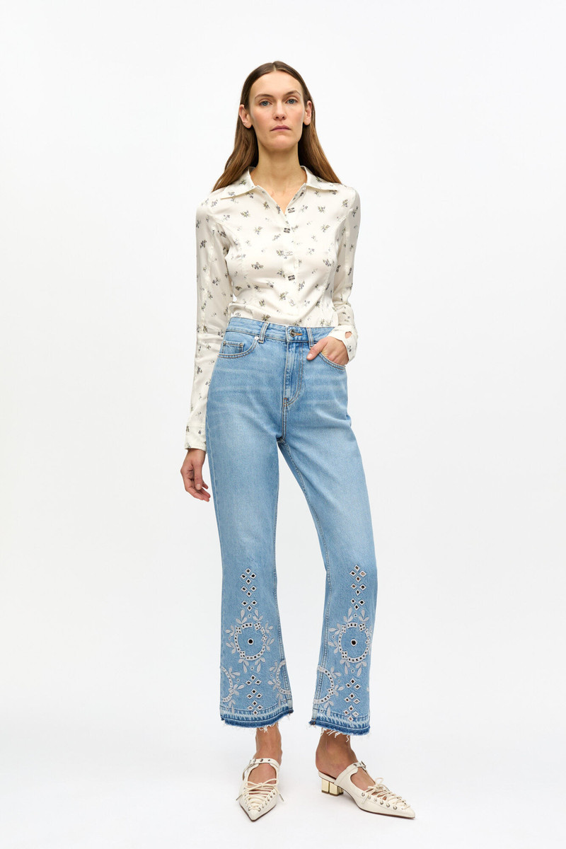 GANNI BRODERIE ANGLAISE BETZY JEANS outlook