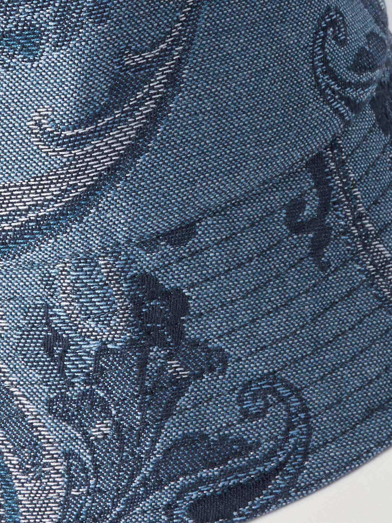 Denim-jacquard bucket hat - 2