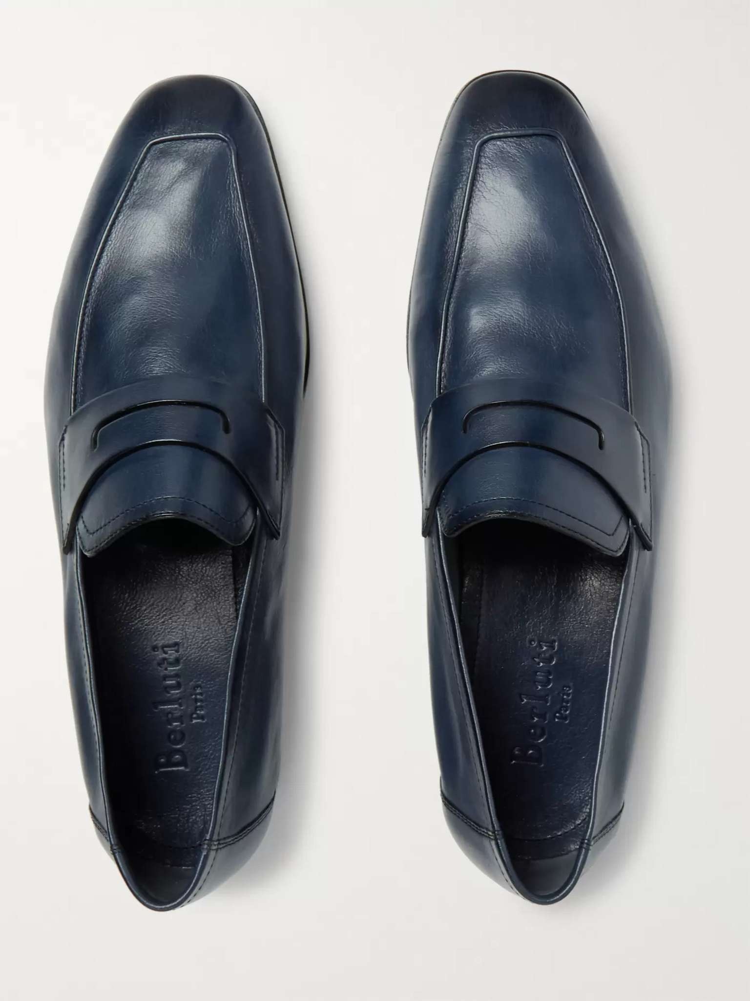 Lorenzo Polished Full-Grain Leather Loafers - 12