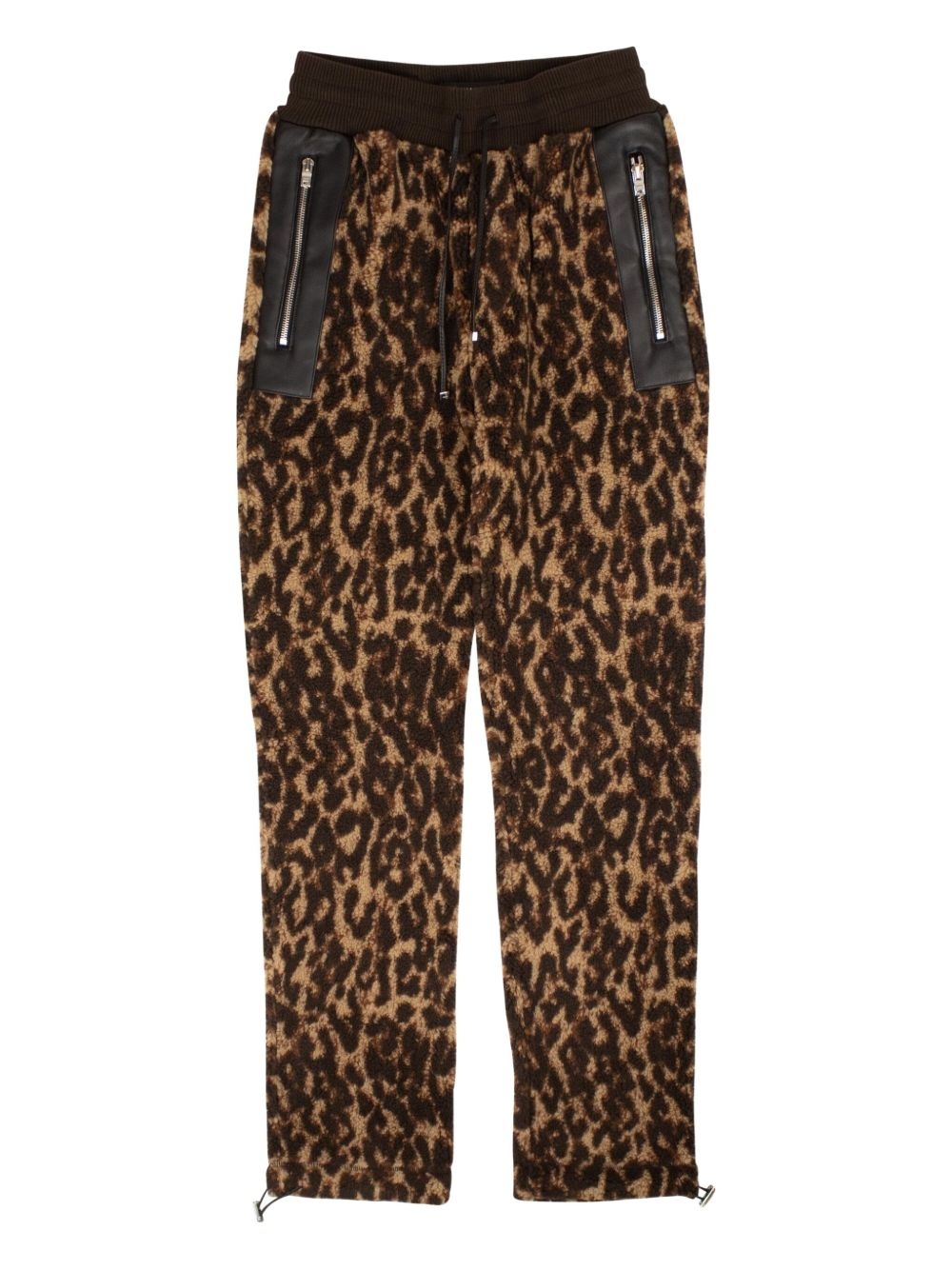 leopard-print trousers - 1