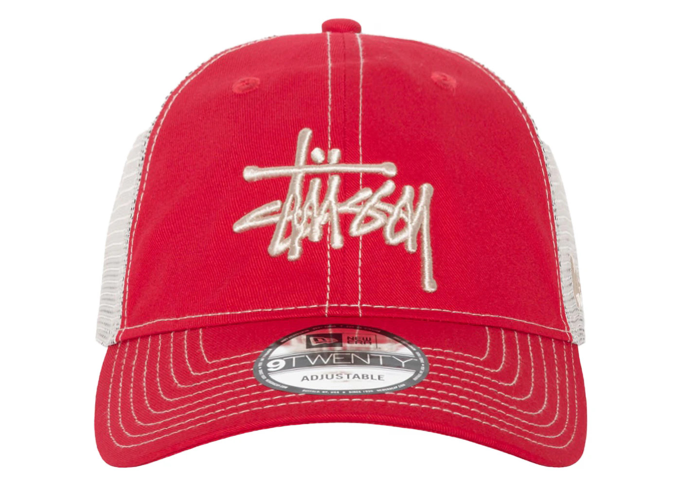 Stussy New Era 9Twenty Basic Trucker Scarlet - 2