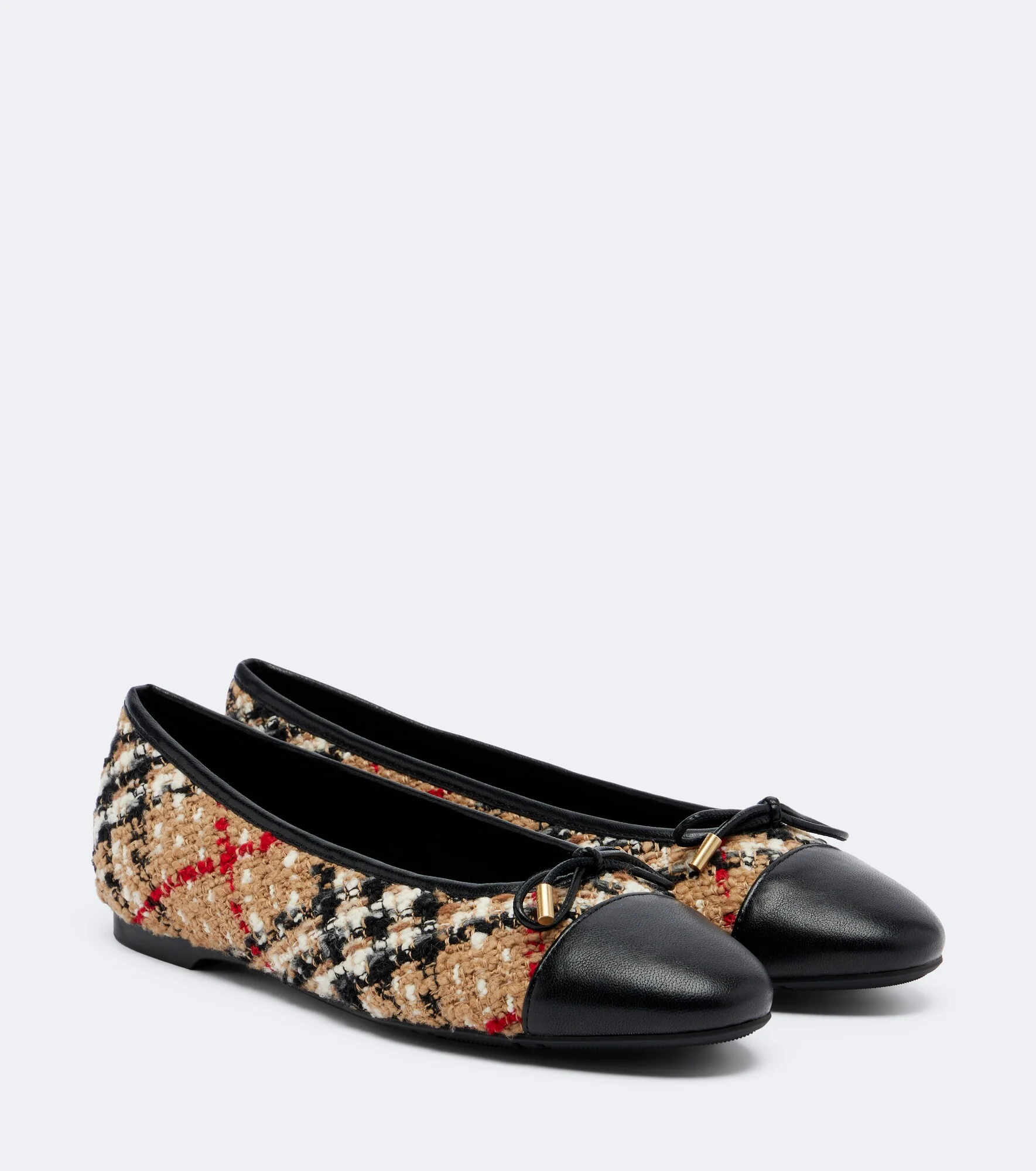 Burberry Check bouclé ballet flats - 1