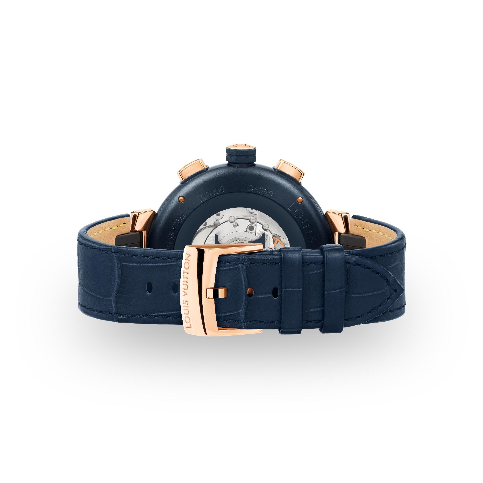 Tambour Damier Cobalt Chronograph - 8