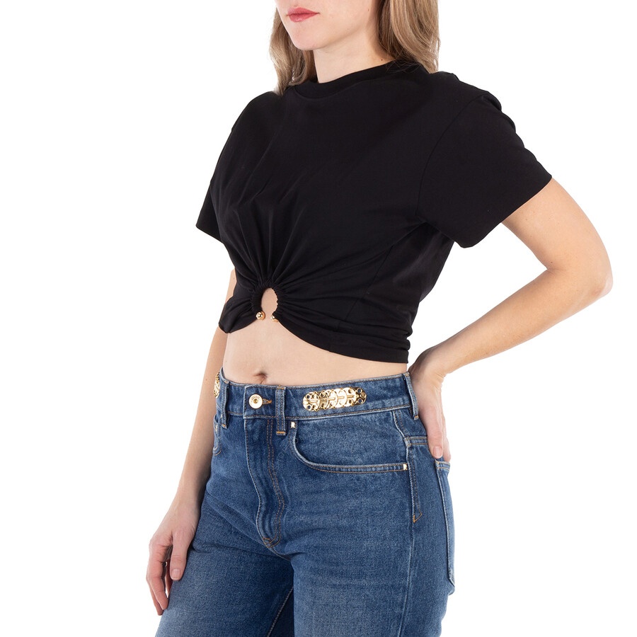 Paco Rabanne Crop Top With Ring Piercing - 2