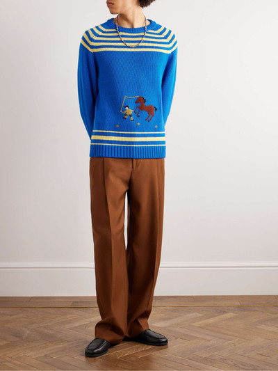 BODE Pony Embroidered Wool Sweater outlook
