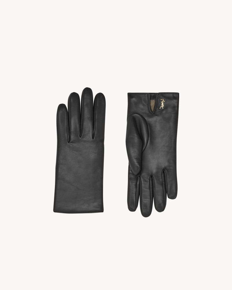 cassandre short gloves in lambskin and cashmere 1