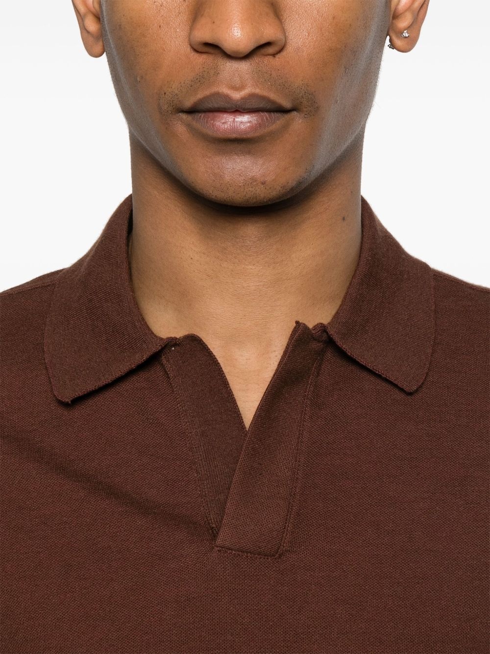 polo-collar T-shirt - 4