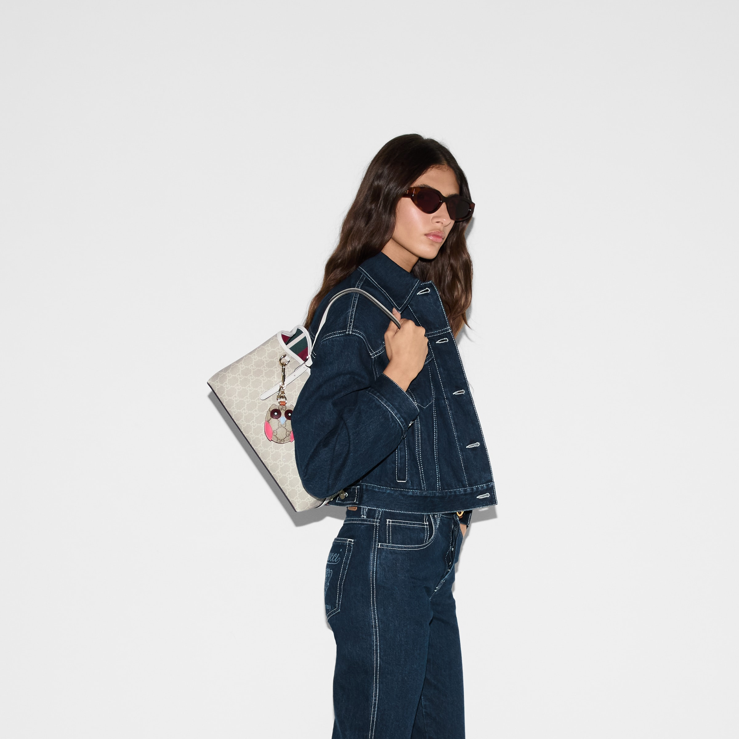 GG Emblem small tote bag - 3