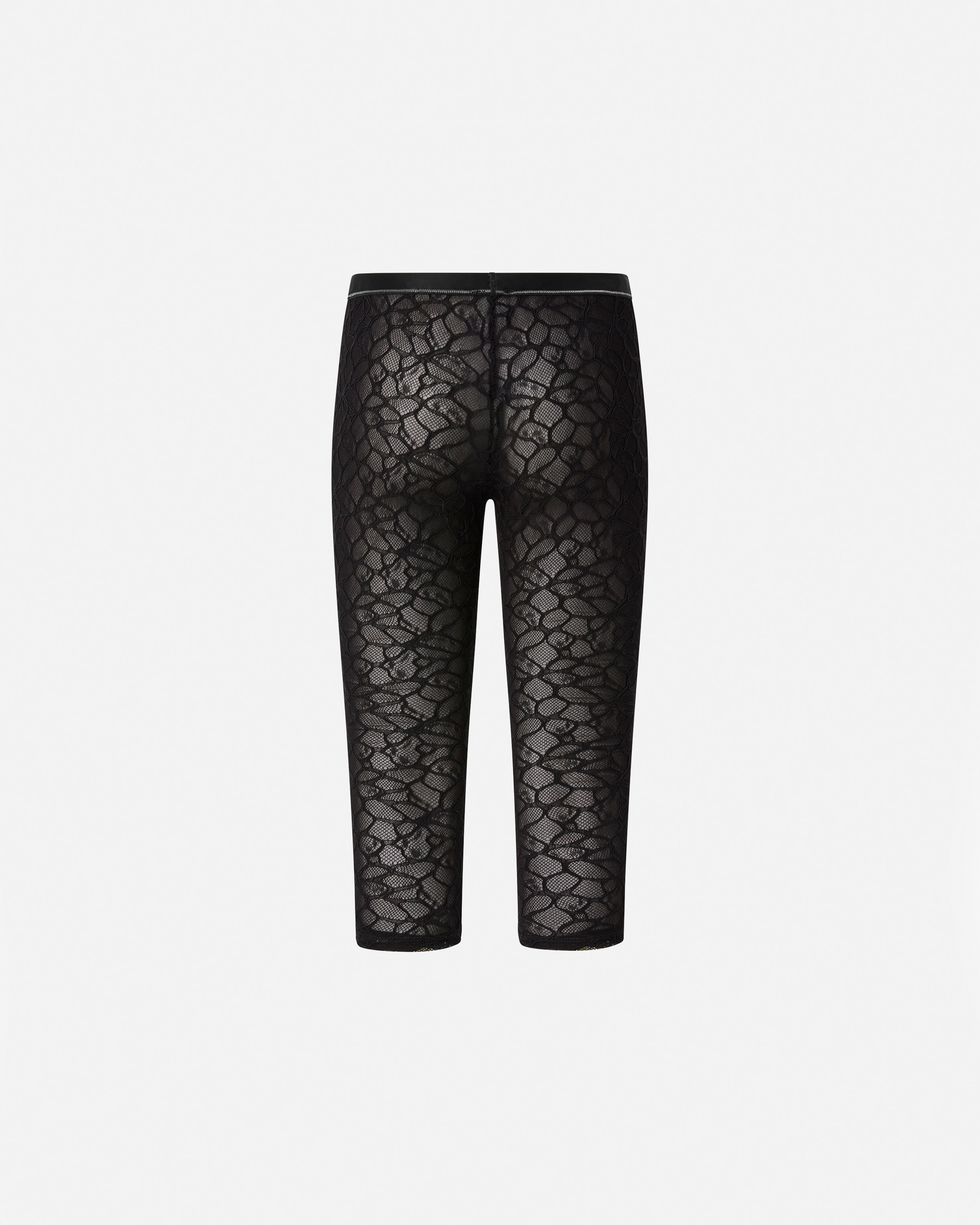 KNEE-HIGH LEGGINGS IN STRETCH LACE - 6