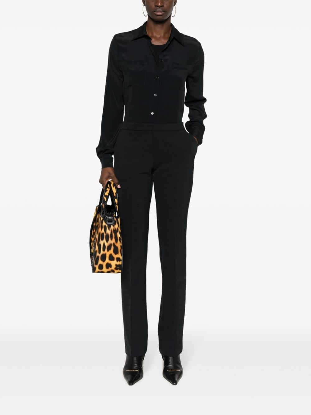 pleated flared trousers - 2